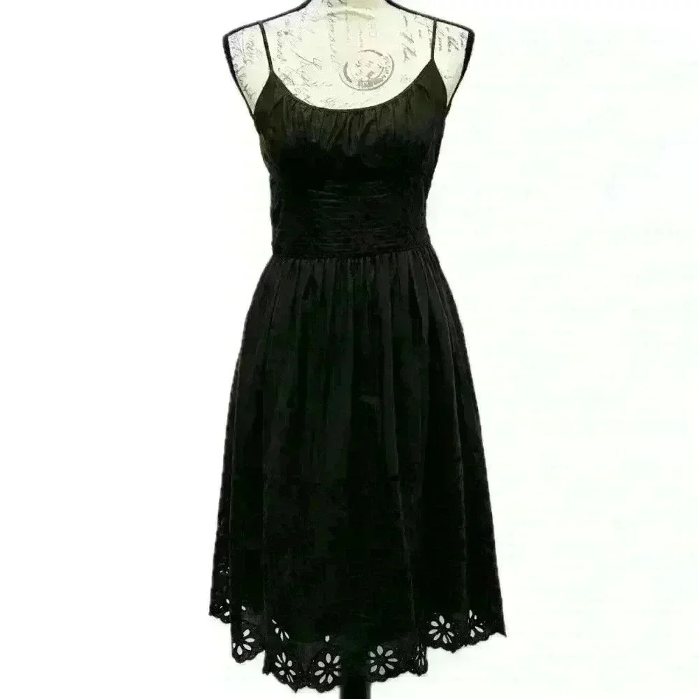 Ann Taylor Loft Petites Midi Dress SP Brown Summer dress